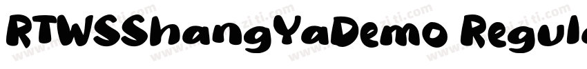 RTWSShangYaDemo Regular MicrosoftYa字体转换